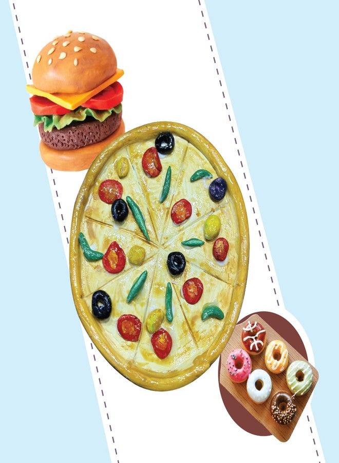 iCraft DIY Clay Art Kit for Kids 8+ - Food Sculpting, Painting & Modeling - Pizza, Burger & Donuts - Fine Motor Skills & Creativity - Includes Clay, Paint, Tools & More - Image 5
